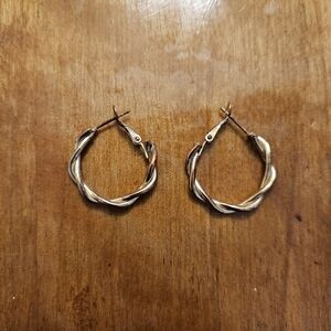 Vintage Brass Hoop Earrings